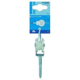 PÖSAMO Poulie à rouleaux avec vis (SB) galvanisée pour câble Ø 6,0 mm (2100900031)