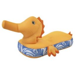 Westmann Pouf et animal flottant Hippocampe Jaune 43 x 101 x 38 cm ; 50NRTH GmbH (ZHOL2502)