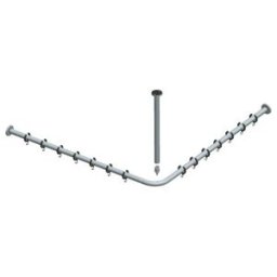 Keuco Set de tringles à rideau de douche Plan alu argenté anodisé, pour douche 90x90 cm (14937170900)