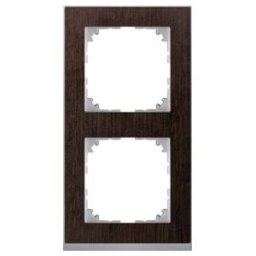 Merten Cadre décoratif 2-fach Wenge/aluminium MEG4020-3671 (MEG4020-3671)