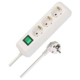 Eco-Line avec interrupteur 3 prises blanc 5 m H05VV-F 3G1,5 ; Brennenstuhl (1152920)
