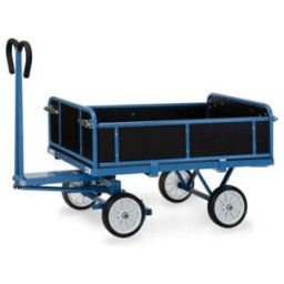 fetra Chariot à plateaux manuels 6453V - charge max. 700kg pneus pleins (6453V)