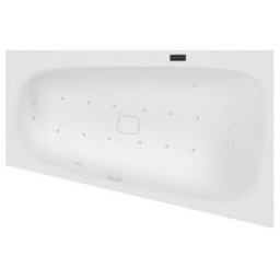 Hoesch Whirlpool iSensi Bain à remous Trap 1800x1400 Monolith Droit avec trop-plein, Système iSensi Blanc (3990i.010310001)