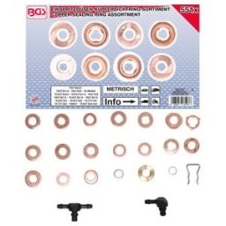 BGS Assortiment de joints en cuivre pour injecteur 551 pièces ; BGS technic (8107)