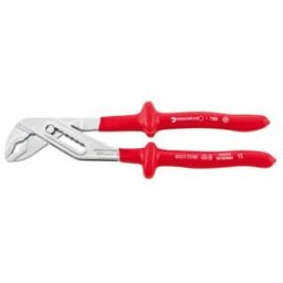 Stahlwille 6551 VDE Pince multiprise VDE 250 mm; Kopf chromée; Maulöffnung max 33 mm; Griffe isolées par immersion, DIN EN 60900, À double isolation conforme à l (65517240)