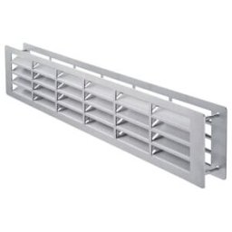 HOJU Grille de ventilation de salle de bain L 457 mm, H 92 mm aluminium blanc (9020 WA)