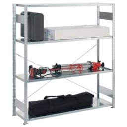 Étagère à emboîter grands rayonnages H2000xl1700xP400 mm étagère de base galvani ; Meta (9000452712)