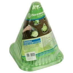 floraworld Chapeau de plante lot de 10 en plastique, vert (12560)