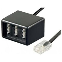 Goobay Adaptateur TAE NFN-RJ45 0,2 m, noir, mâle/femelle 68024 (68024)