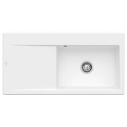 V&B; Évier Subway Style 60, cuve à droite, blanc pierre CeramicPlus ; Villeroy & Boch (336100RW)