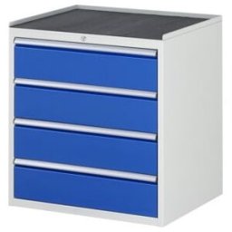 Armoire à tiroirs Rau avec tapis antidérapant 4 tiroirs -XL 4x180mm (03-XL5.1A-MT.11)