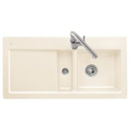 V&B; Évier encastré Subway 60 Flat, cuve à gauche, blanc pierre ; Villeroy & Boch (67700FRW)