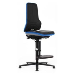 bimos Neon chaise haute similicuir flexband bleu assise 590-870 mm contact permanent (9561-MG01-3277)