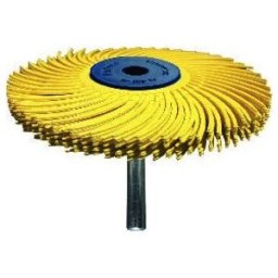 TYROLIT Brosse radiale à arbre, diamètre 76x6,4 mm A220 rouge brun type TC, S6x40 mm (34570086)