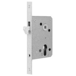 Serrure encastrée pour porte coulissante BKS PZW 20/55/60/8 mm argent, angulaire longueur de la tête 205 mm (B-03750014)
