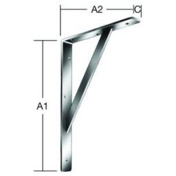 Vormann Console à étrier L.300mm H.200mm P.30mm Ép.4mm galvanisée Capacité 300kg (000159300Z)