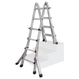 ILLER-LEITER Échelle télescopique Levelmaster 4x5 échelons + support 64215 ; Iller Leiter (64215)