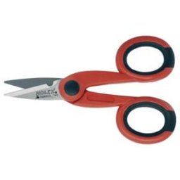 HOLEX Ciseaux pour électriciens avec poignée bimatière et coupe-fils 140 mm (768802 140)