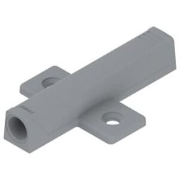 Blum TIP-ON Plaque d’adaptation pour portes, version longue, vis, R7036 gris platine (07004719)