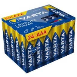 VARTA Batterie Longlife Power AAA 24 pièces Cube (4903121134)