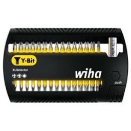 Wiha Jeu d'embouts XLSelector embout Y de 25 mm Phillips, Pozidriv, TX 31 pcs 1/4