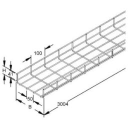 Niedax Chemin de câble à treillis GRS 60.100 E3 (GRS 60.100 E3)