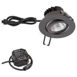 EVN Lichttechnik P-LED Plafonnier encastré IP65 HV 3000K 1010lm PC650N91602 (PC650N91602)