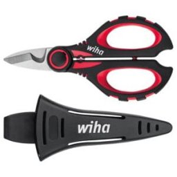 Wiha Ciseaux d'électriciens avec fonction de sertissage sous blister (41923) 160 mm (41923)