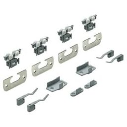 Hettich Ensemble de ferrures pour porte coulissante, TopLine 110 45317, 2 pces, 20 kg (45317)