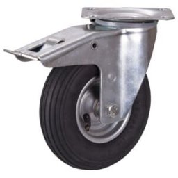 VARIOfit Roulette de frein avec pneu gonflable 200 × 50 mm noir (dpl-200.000)