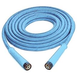 Tuyau haute pression Kränzle en treillis d'acier 15m NW 6 210 bar 1SN Version alimentaire gris/bleu pour série Profi (438291)