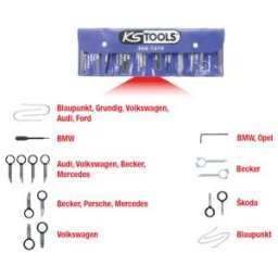 Coffret de montage/démontage pour autoradio, 18 pcs. ; KS Tools (500.1370)