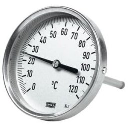 Riegler Thermomètre bimétallique, haute qualité, L1=63/L2=43, Ø 63, 0°C à 160°C (5223)