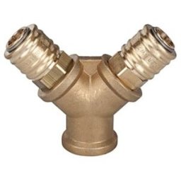 Riegler Distributeur avec 2 raccords rapides NW 7,2, G 1/4 IG (245.36)