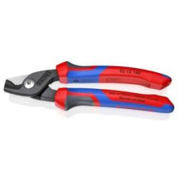 Coupe-câbles Knipex StepCut avec gaine multimatière, bruni, 160 mm (95 12 160)