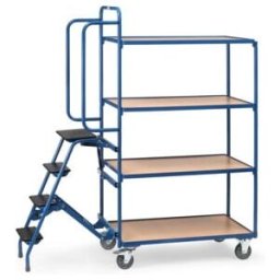 fetra Chariot de préparation de commandes 2108 - force 250kg pneus TPE (2108)