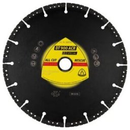 Disques à tronçonner diamantés Klingspor DT 900ACR 350 x 3,1 x 25,4 mm 20 segments 53 x 3,1 x 6 mm VG - brasés sous vide (355728)