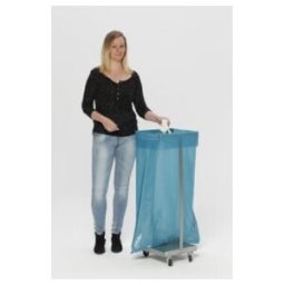 VAR Collecteur de déchets type SHR 120 inox mobile pour sacs 120 l (3605)