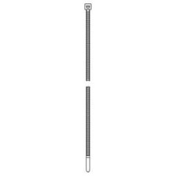 HellermannTyton Colliers de serrage 7,6x385 mm noir UB385E-B-PA66-BK-C1 (138-00012)