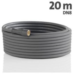 Tuyau haute pression Kränzle en treillis d'acier 20 m NW 8 400 bar 2SN Version alimentaire gris/bleu (410831)