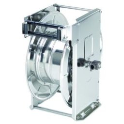 Enrouleur automatique Kränzle en acier inoxydable pour tuyau HD à mailles d'acier de 20 m NW 8 (412597)