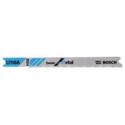 Lame de scie sauteuse BOSCH U 118 A Basic pour métal (2608631511)