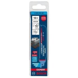 BOSCH Lame de scie sabre EXPERT S 955 CHC VE 10 pièces Métal épais robuste (2608900367)