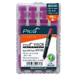 Jeu de mines Visor permanent 4 pcs. rouge rés.à l'eau Pica Visor perm. mines rec (991/40)