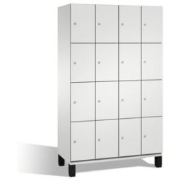 C+P Cabinet Cambio sur pieds, 16 compartiments, H1980xL1200xP525mm Avant Corps gris clair Corps gris clair Gris clair ; C + P Möbelsysteme (45103-40 S10017)