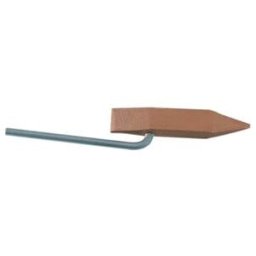 GCE Pièce en cuivre forme marteau avec tige en fer droite pour poignée propane 250 g (836)