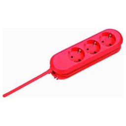 Bachmann Bloc prise de table 388.371 3 prises 3,0 m rouge (388.371)