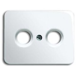 Busch-Jaeger Plaque centrale sws pour prise antenne 2 trous 1743-24G (2CKA001753A7628)