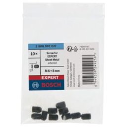 BOSCH Vis pour scie-cloche EXPERT pour tôle avec porte-foret, M6x5x48 mm, 10 pièces (2608902027)