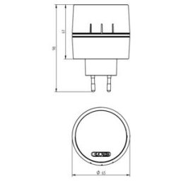 Grothe Sonnette sans fil CALIMA 400E (43640)
